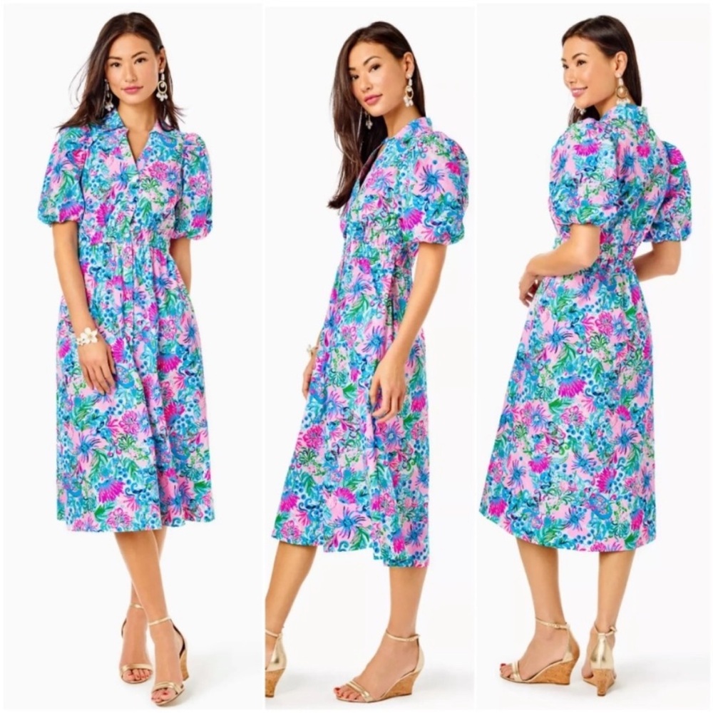Lilly Pulitzer Tassie Midi Dress - Picture 16 of 16